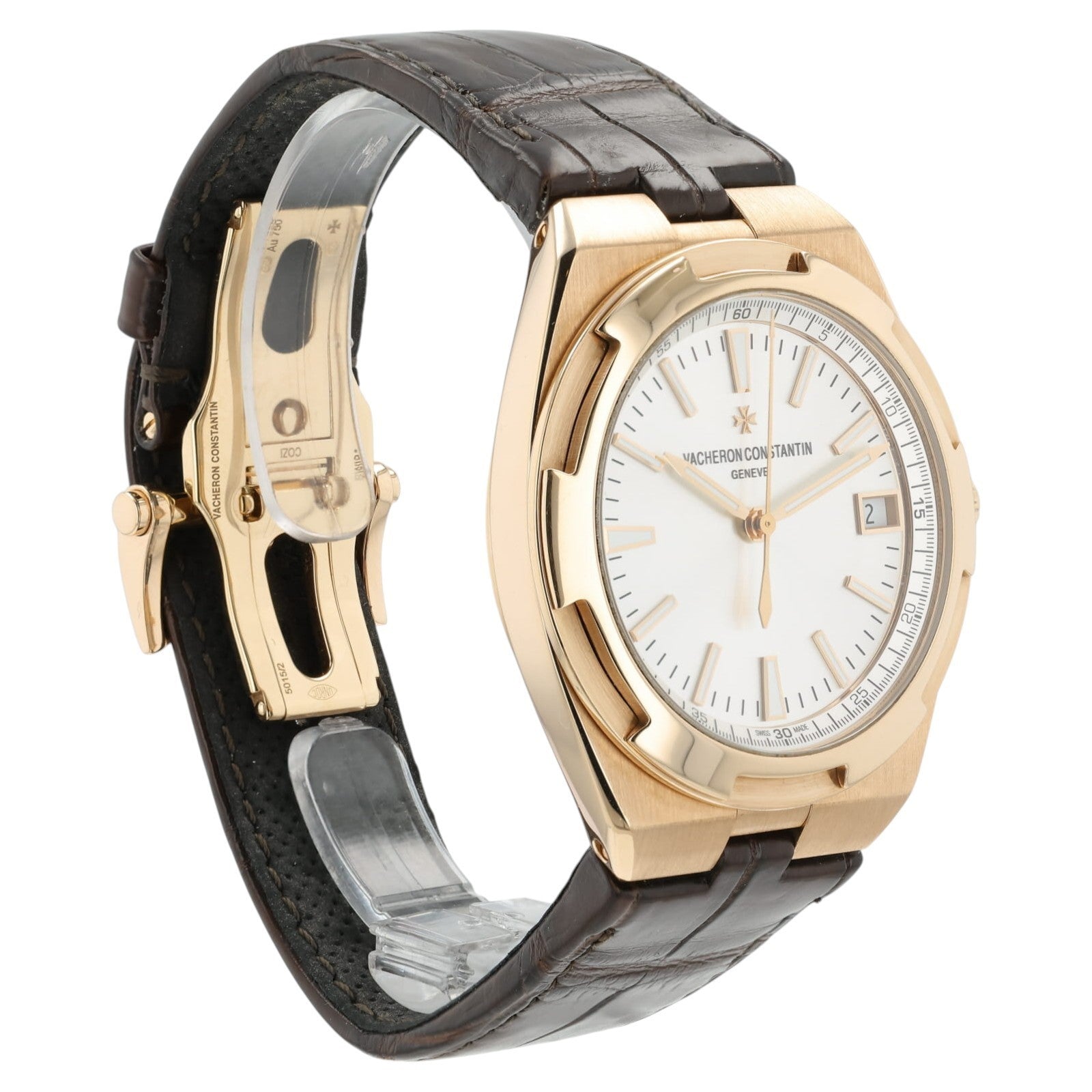 Vacheron Constantin Overseas 18k Rose Gold Silver Dial 41mm Auto 4500V/000R-B127