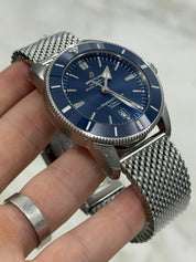 NEW 2026 Breitling Superocean Heritage II Blue Dial & Bezel 46mm Watch AB2020