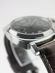 Panerai Luminor Stainless Steel Black Dial 44mm Manual Wind Mens Watch PAM00590
