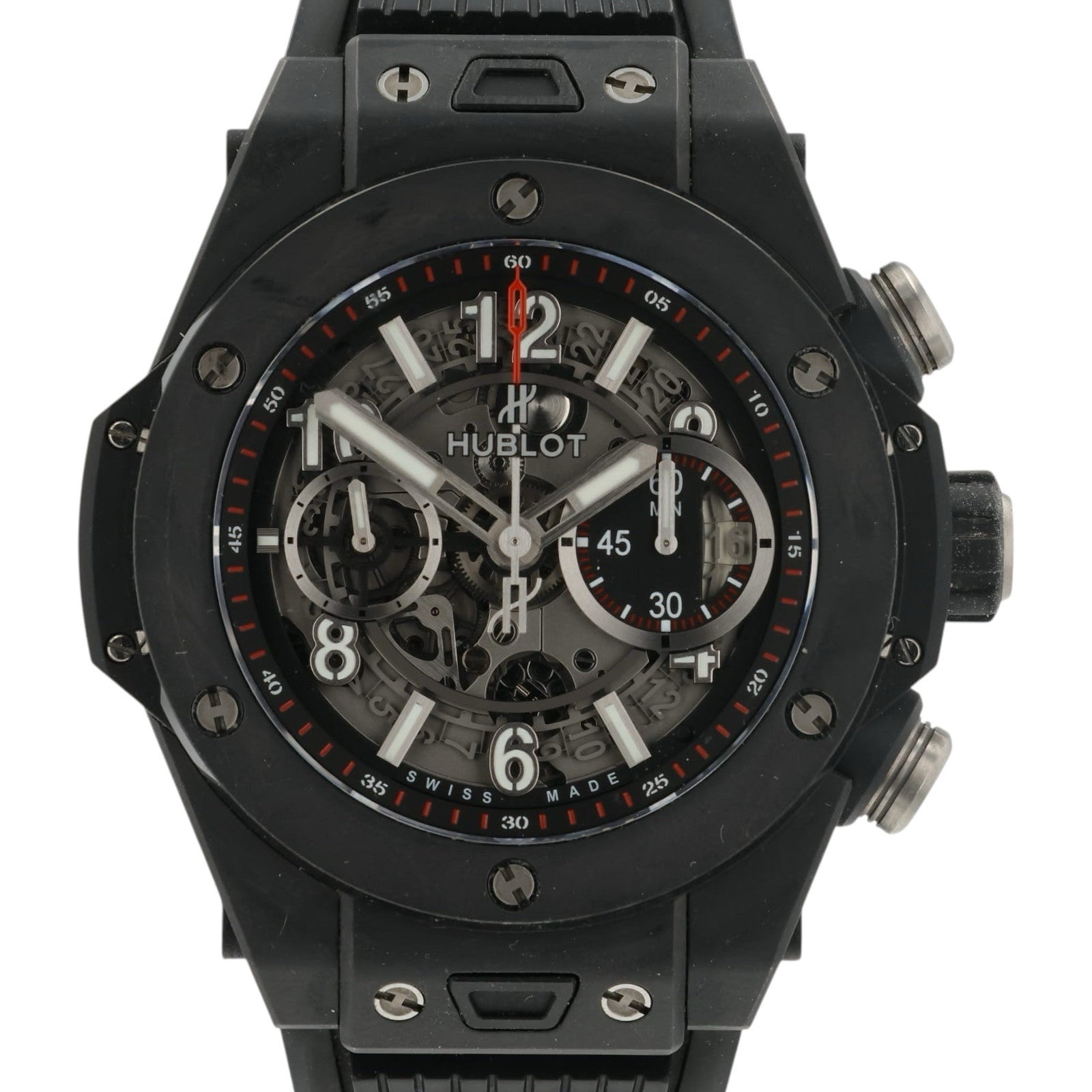 Hublot Big Bang Unico Black Dial Ceramic 45mm Auto Mens Watch 411.C1.1170.RX