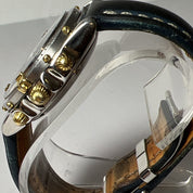 Breitling Two-Tone Blue Dial 39mm 81.950 Chronograph Automatic Date Watch - READ