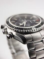 Omega Seamaster Planet Ocean Chronograph Steel Black Automatic Watch 2210.50