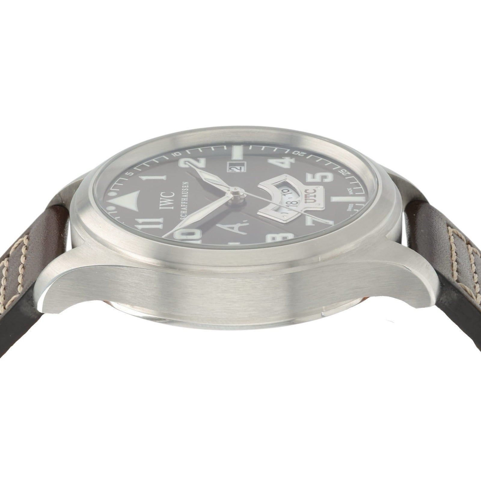 IWC Pilot UTC Brown Dial Stainless Steel 44mm Automatic Men’s Watch IW326104