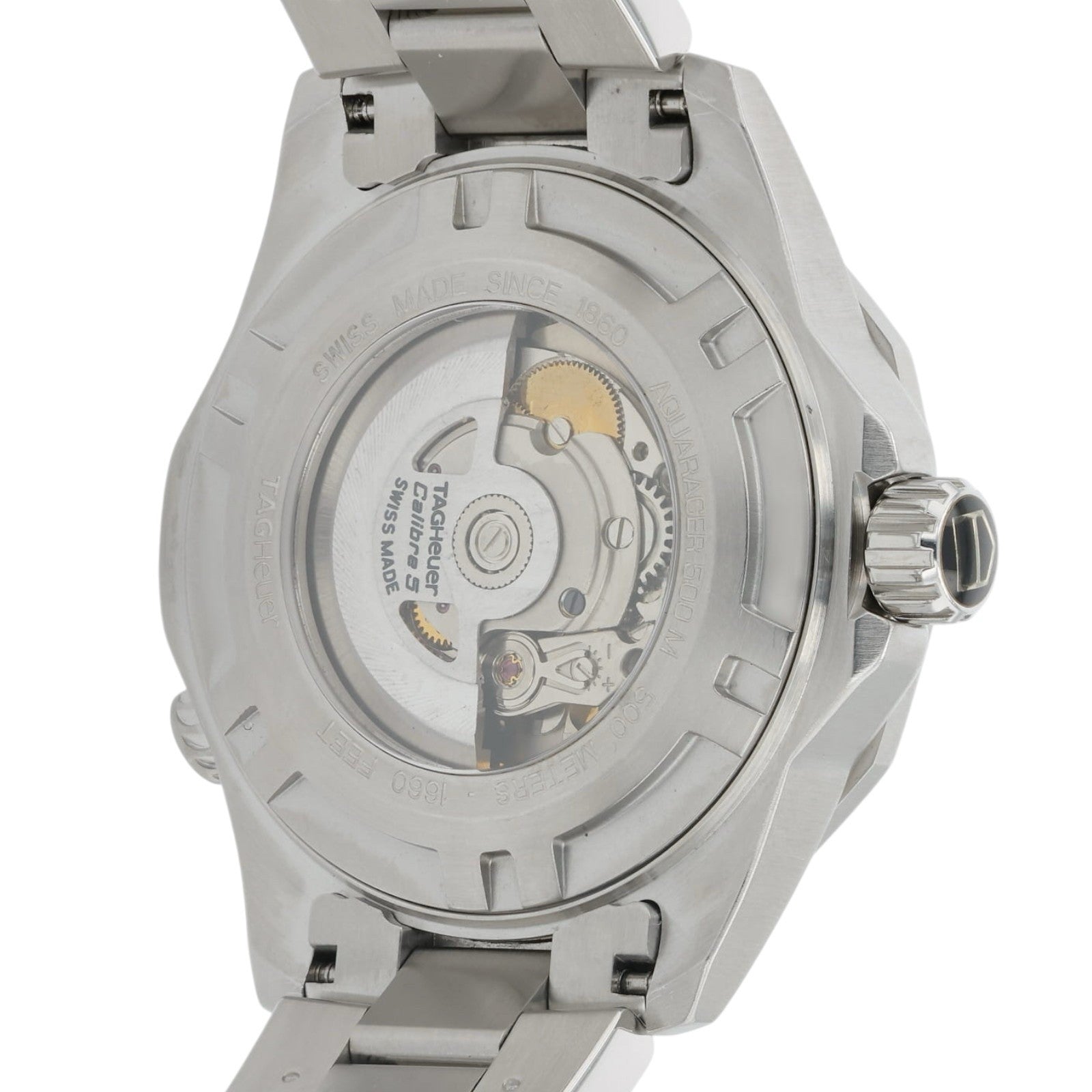 Tag Heuer Aquaracer Calibre 5 Black Dial Steel 43mm Auto Men's Watch WAJ2150