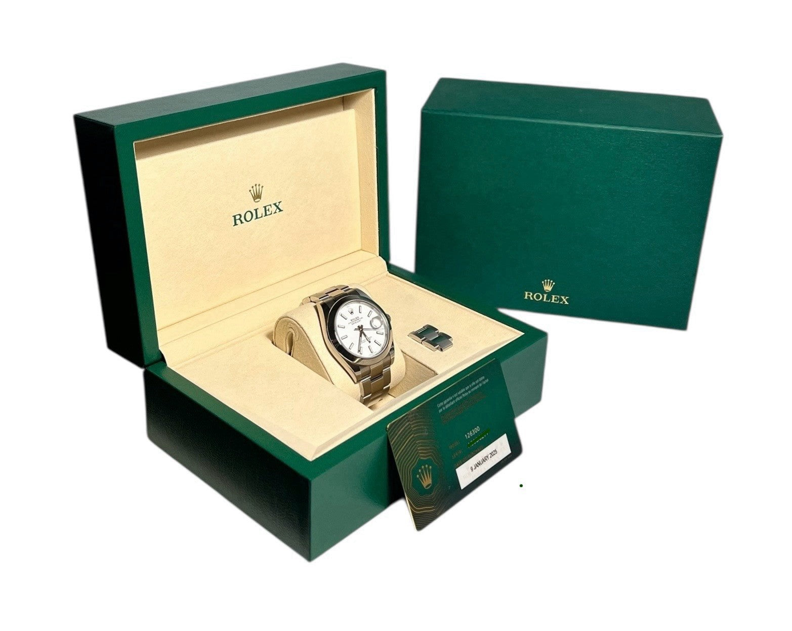 2025 Rolex Datejust Steel White Dial 41mm Automatic Movement Men's Watch 126300
