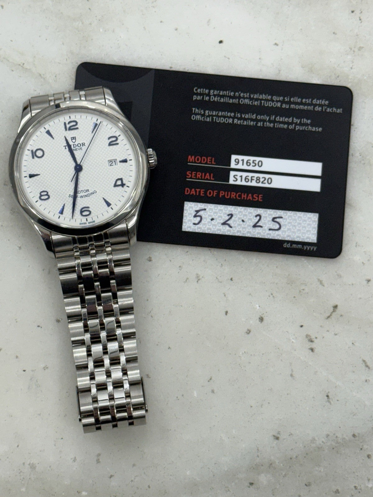 2025 Tudor 1926 41mm White Dial Stainless Steel Men's Watch 91650 - Watch Only