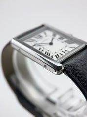 Cartier Tank Solo Quartz Movement 27x37mm Silver Dial WSTA0028 Stainless Steel