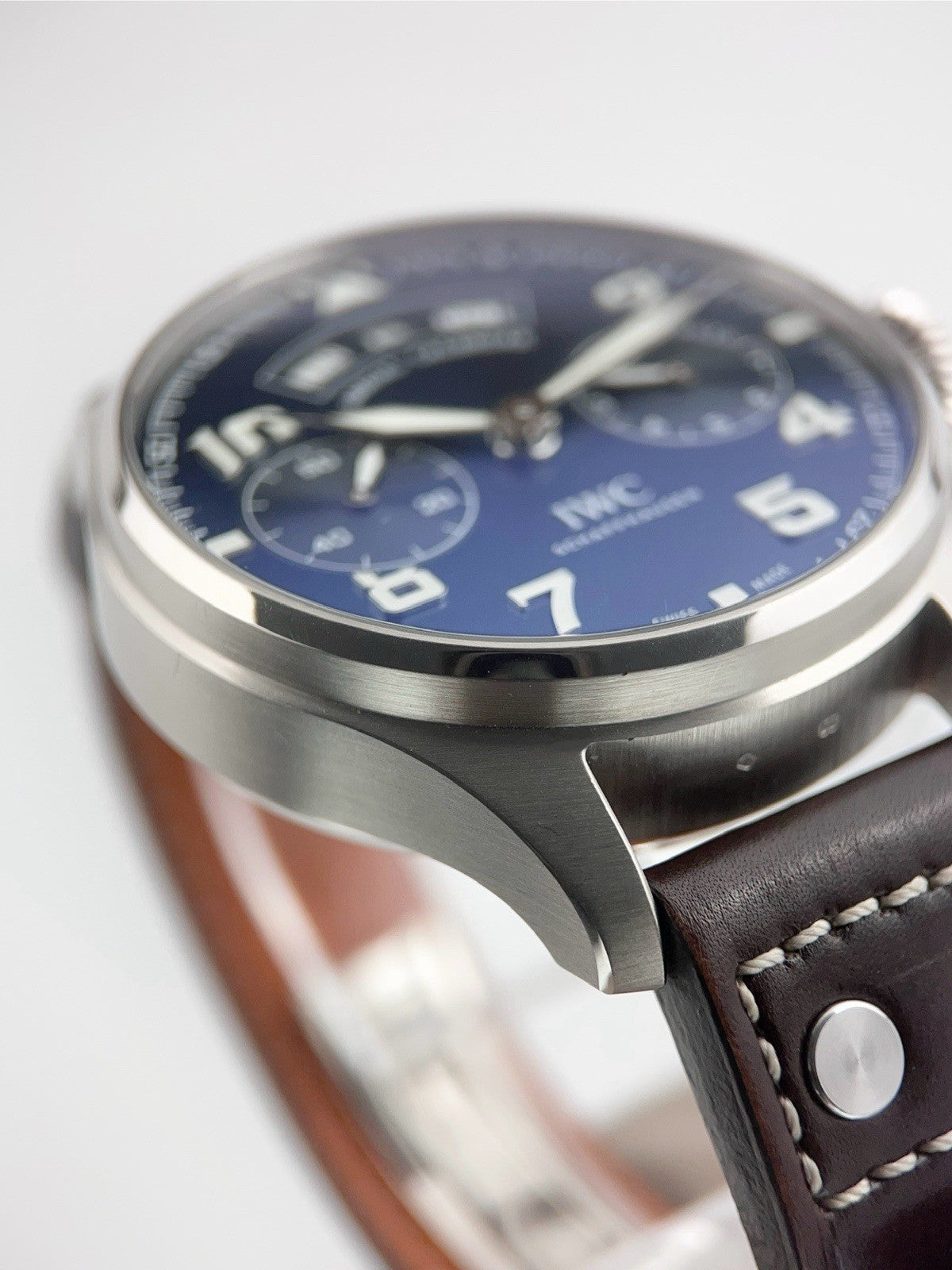 IWC Big Pilot 18k White Gold Blue Dial 46mm Automatic Men’s Watch IW502703