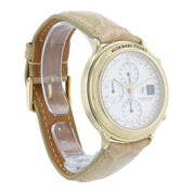 Audemars Piguet Huitieme 18k Yellow Gold White Dial Mens 40mm Watch 25644BA