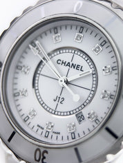 Chanel J12 Ceramic White Dial 33mm Quartz Movement Womens Watch J12