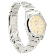 Rolex Air King Champagne Dial Stainless Steel 34mm Automatic Men’s Watch 14000