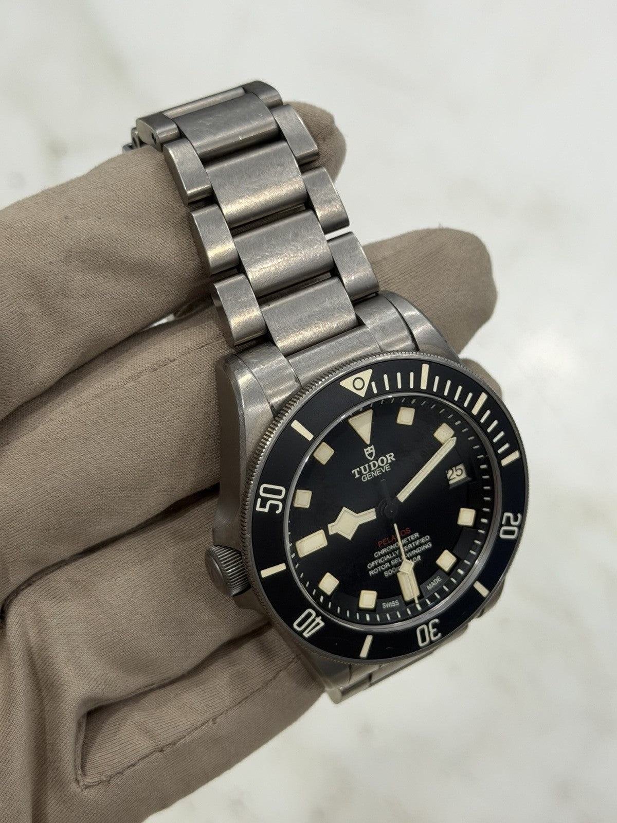 Tudor Pelagos LHD Men's Automatic Titanium Watch 25610TNL - Watch Only
