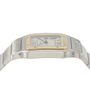 Cartier Santos Galbee Silver Dial 18k Yellow Gold & Steel 29mm Watch W20011C4
