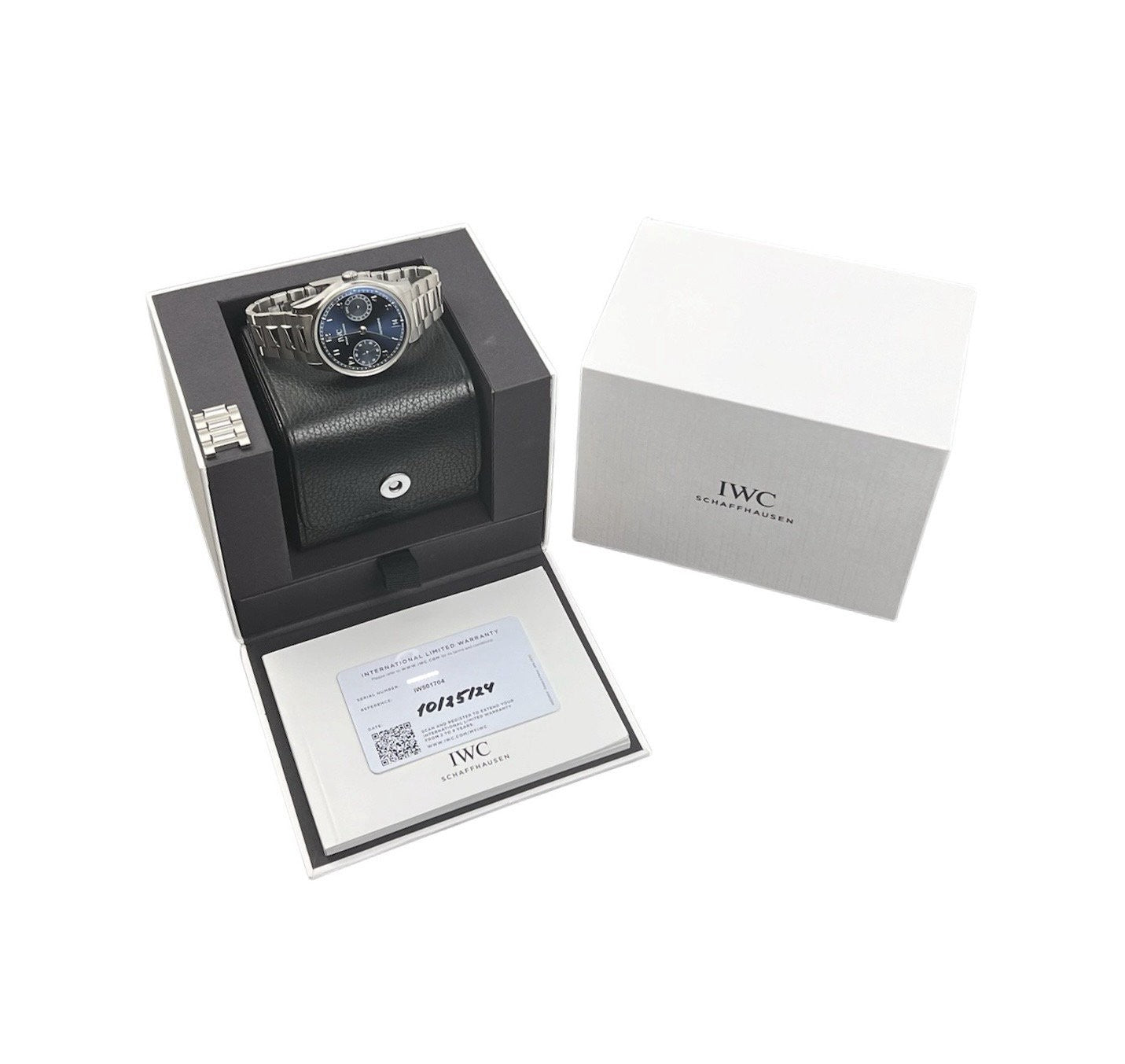 IWC Portugieser Blue Dial Stainless Steel 42mm Automatic Mens Watch IW501704
