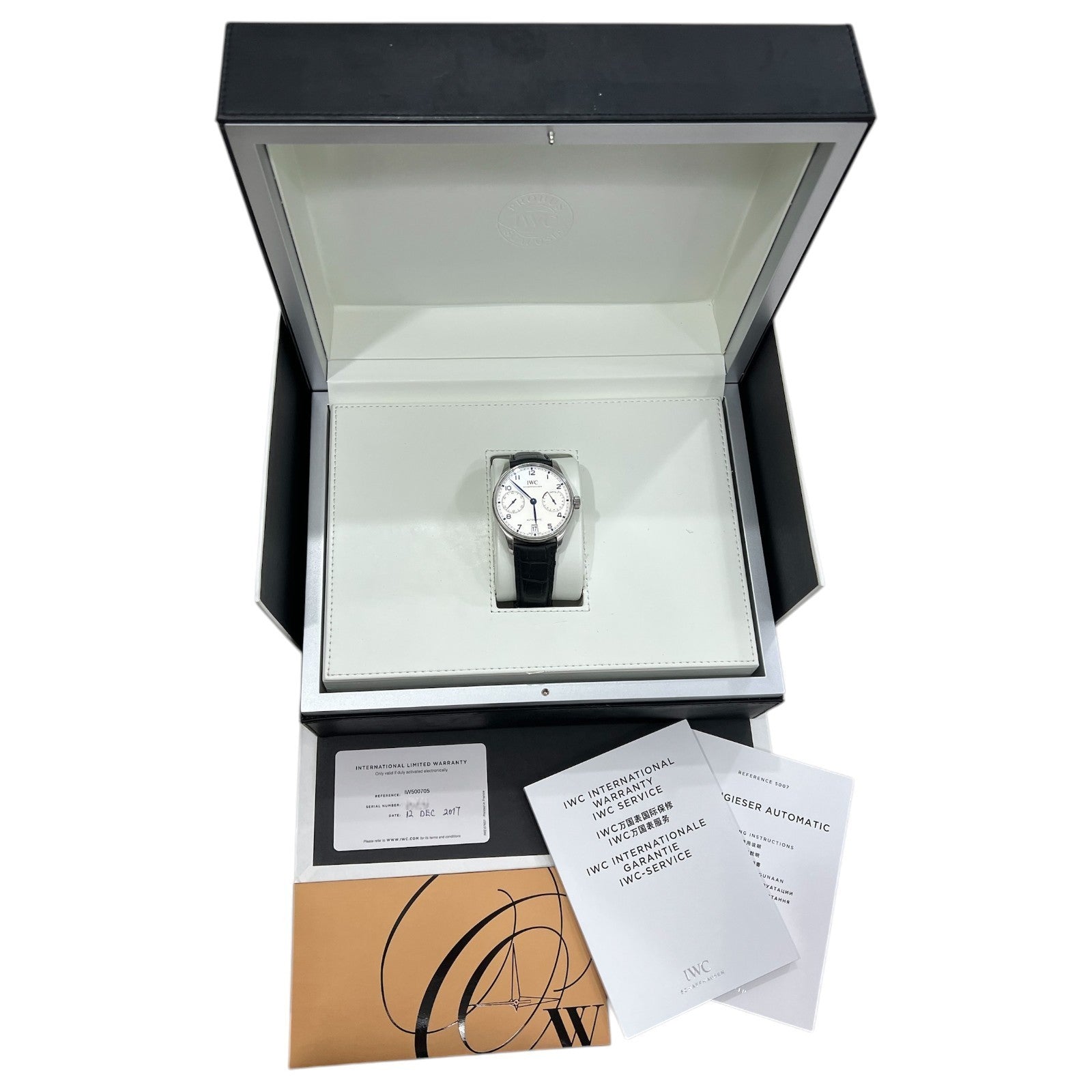 IWC Portuguese Silver Dial Steel 42.3mm Automatic Men's Watch - IW500705