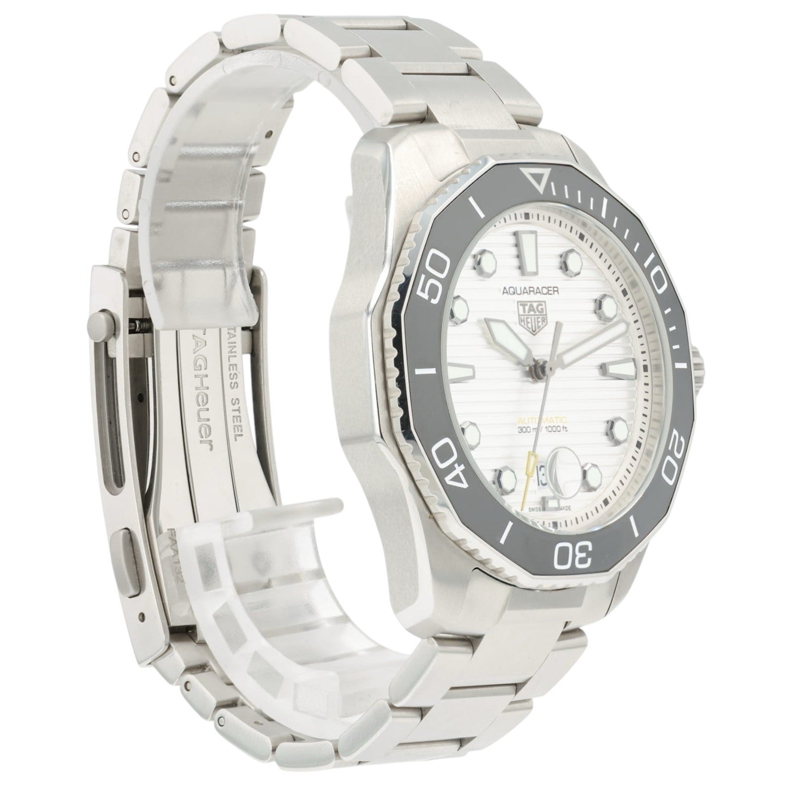 Tag Heuer Aquaracer Gray Dial Stainless Steel 43mm Automatic Mens Watch WBP201C
