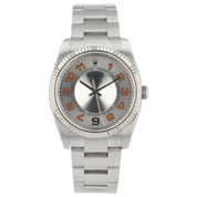 Rolex Air King Stainless Steel Silver Dial 34mm Automatic Mens Watch 114234