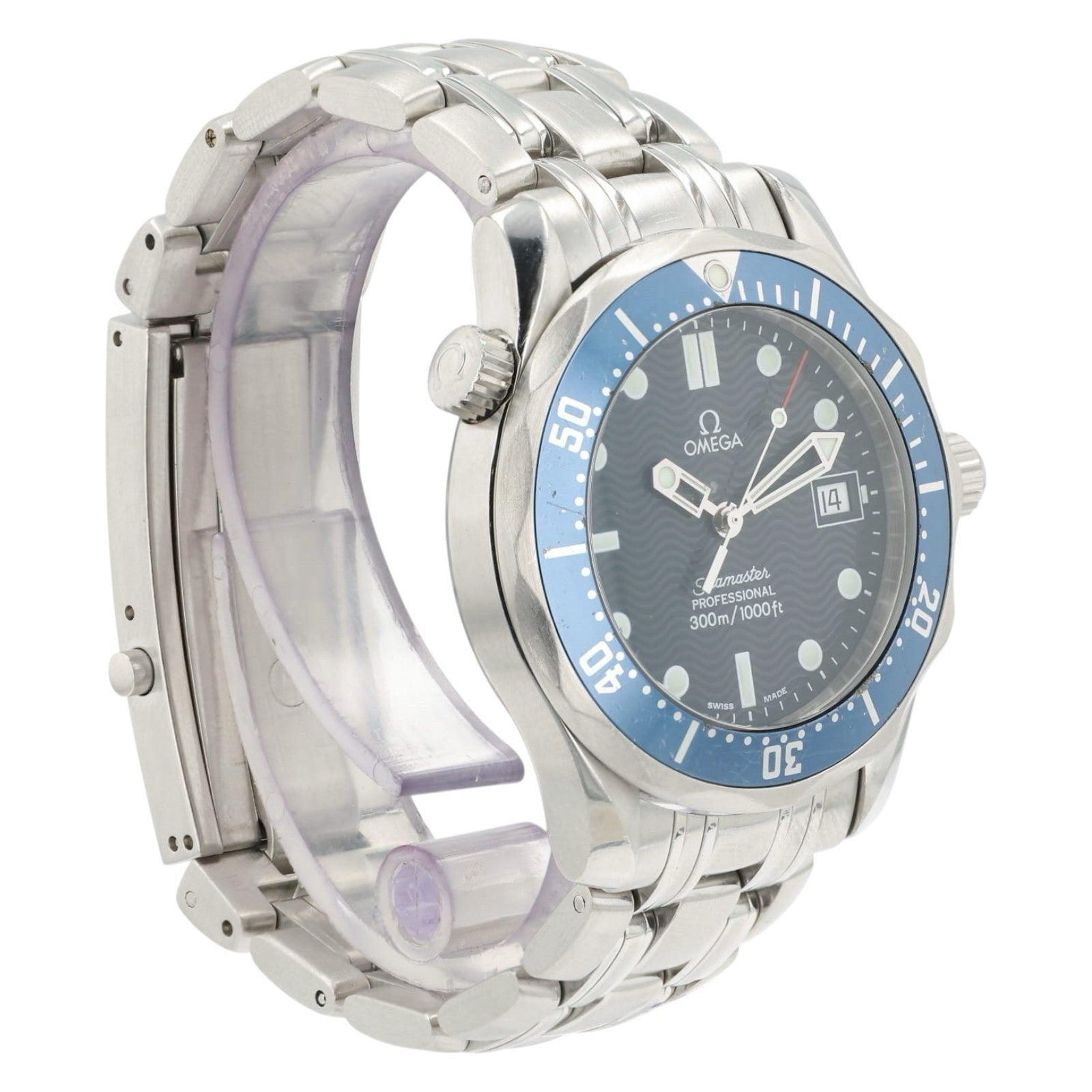 Omega Seamaster Blue Dial Stainless Steel 36mm Quartz Movement Mens 2562.80
