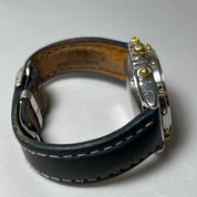 Breitling Two-Tone Blue Dial 39mm 81.950 Chronograph Automatic Date Watch - READ