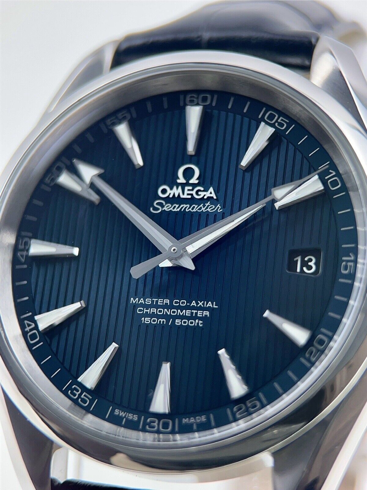 2017 Omega Seamaster Aqua Terra Steel Blue 42mm Automatic Men’s Watch - B/P