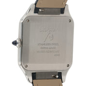 Cartier Santos Dumont Stainless Steel Silver Dial 43x31mm Quartz Mens WSSA0022