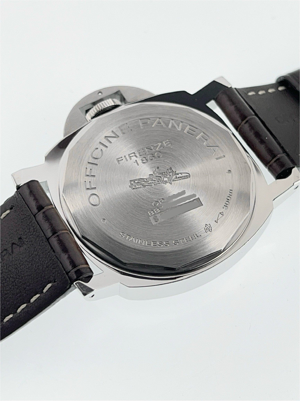 Panerai Luminor Stainless Steel Black Dial 44mm Manual Wind Mens Watch PAM00590
