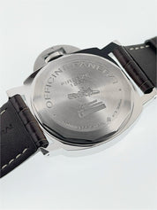 Panerai Luminor Stainless Steel Black Dial 44mm Manual Wind Mens Watch PAM00590