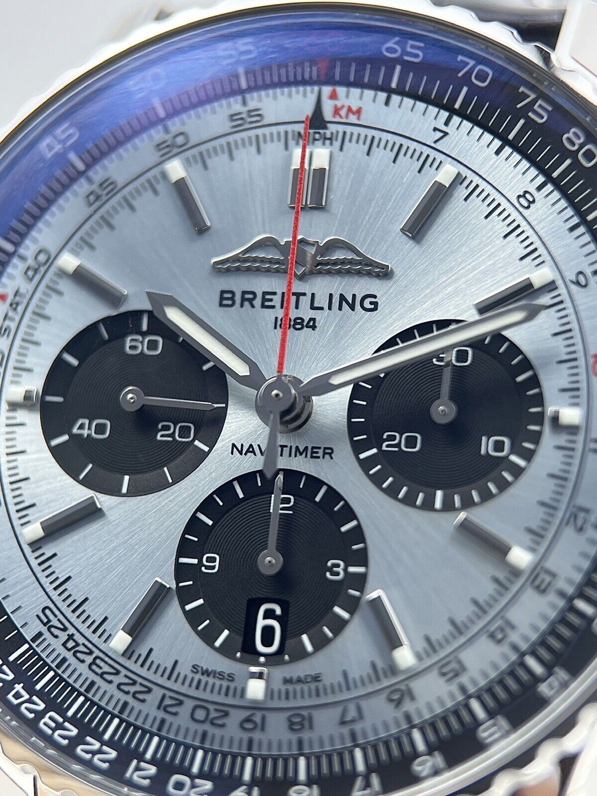 2022+ Breitling Navitimer B01 Chronograph 43mm AB0138241G1P1 Watch B&P