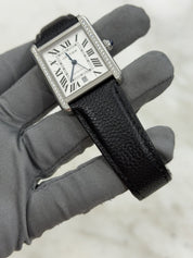 Cartier Tank Solo XL Men's Automatic Watch WSTA0029 - Aftermarket Diamonds