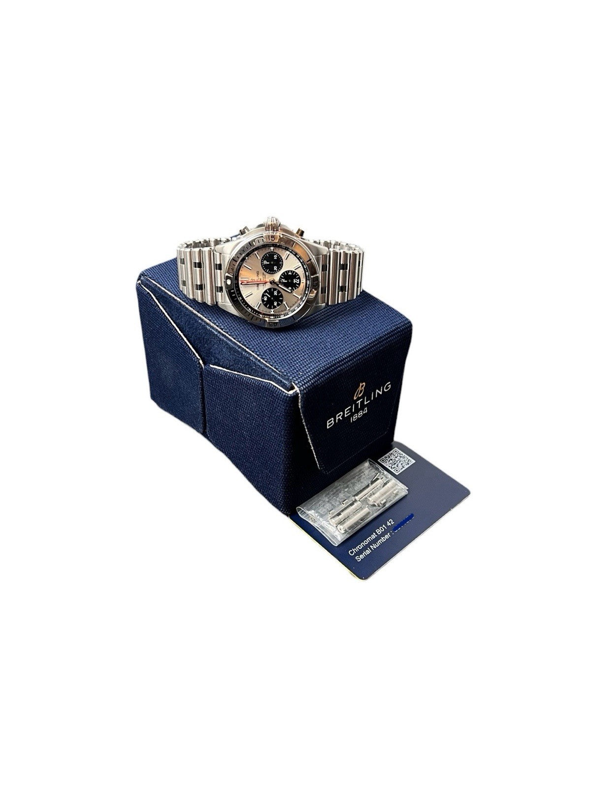 Breitling Chronomat Stainless Steel Silver Dial 42mm Automatic Mens Watch AB0134