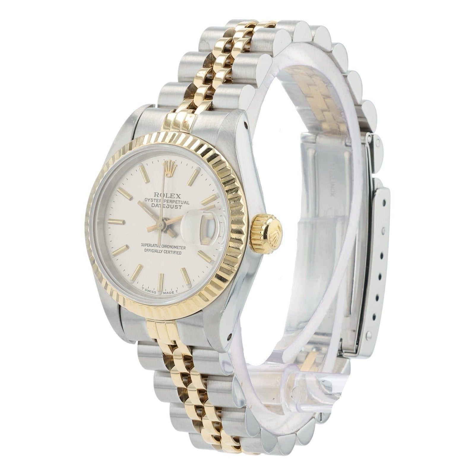 Rolex Ladies Datejust Silver Dial Gold & Steel 26mm Automatic Womens Watch 69173