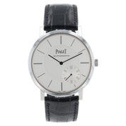 Piaget Altiplano White Dial 18k White Gold Automatic Movement Mens Watch P10697