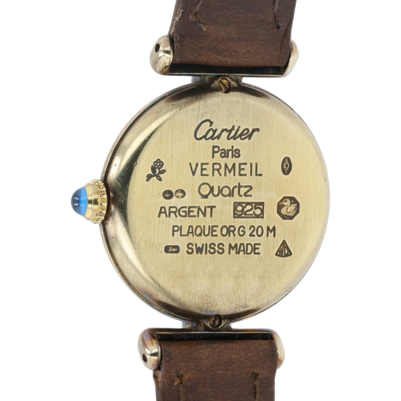 Cartier Colisee Silver Dial Vermeil 24mm Quartz Movement Women’s Watch 590002