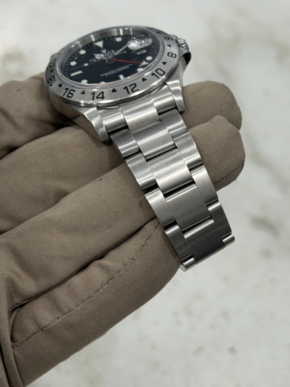 Rolex Explorer II Stainless Steel Black Dial 40mm Automatic Men's Watch 16570