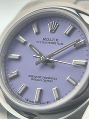 NEW 2025 Rolex Oyster Perpetual Lavender Dial 28mm Automatic Womens Watch 276200