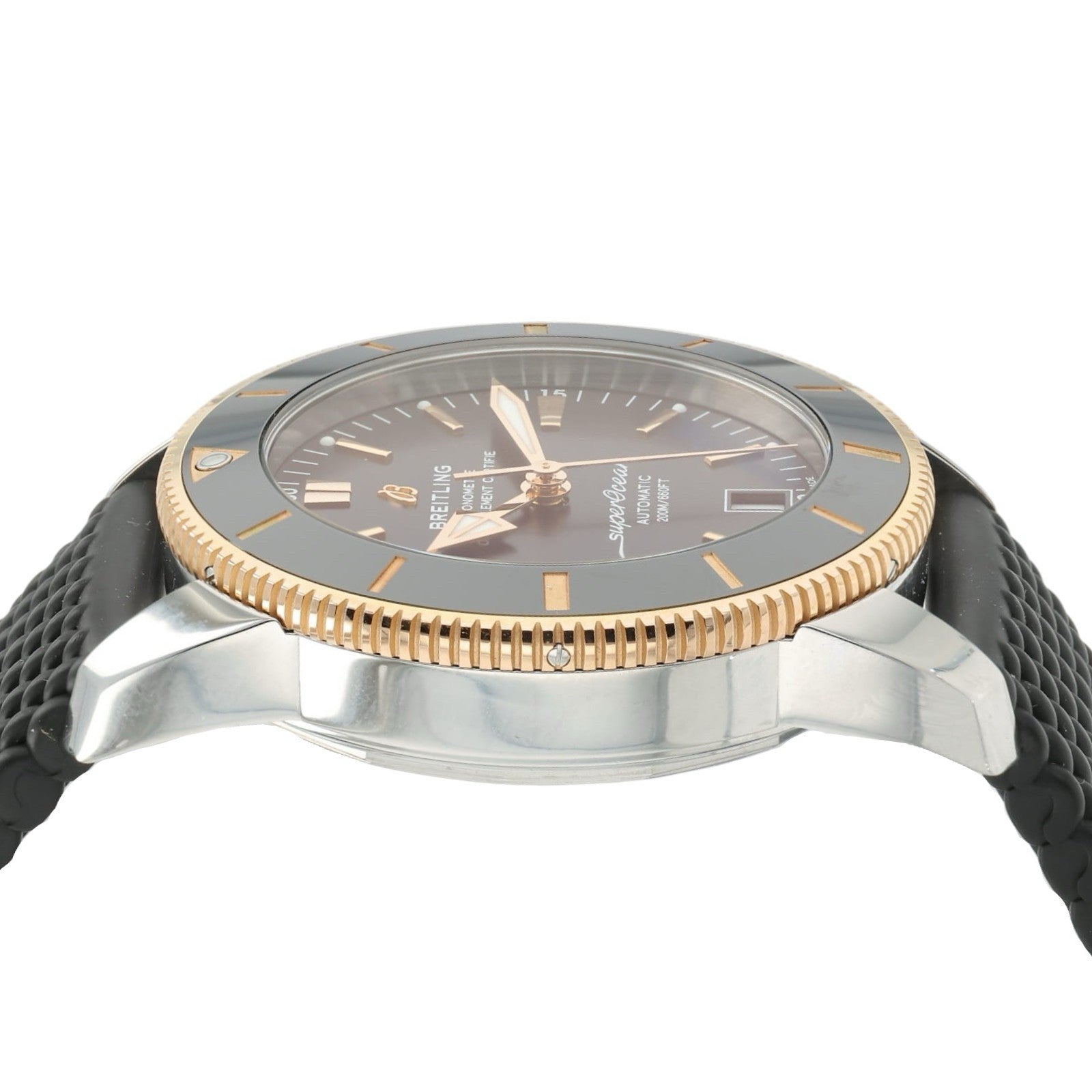 Breitling Superocean Black Dial Gold & Steel 42mm Automatic Men’s Watch UB2010