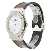 Hublot Classic Fusion White Dial Titanium 45mm Manual Wind Mens 515.NX.2210.LR