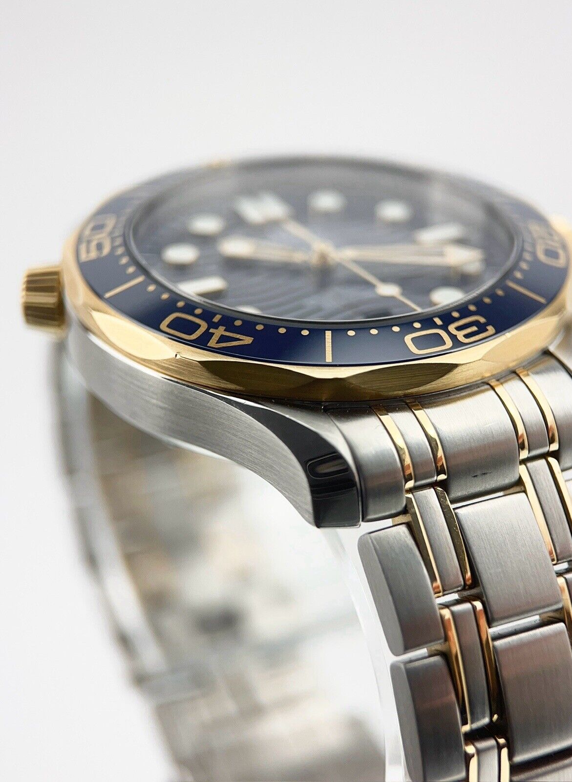 Omega Seamaster Diver 300m Steel & Gold Blue Dial 42mm Watch 210.20.42.20.03.001