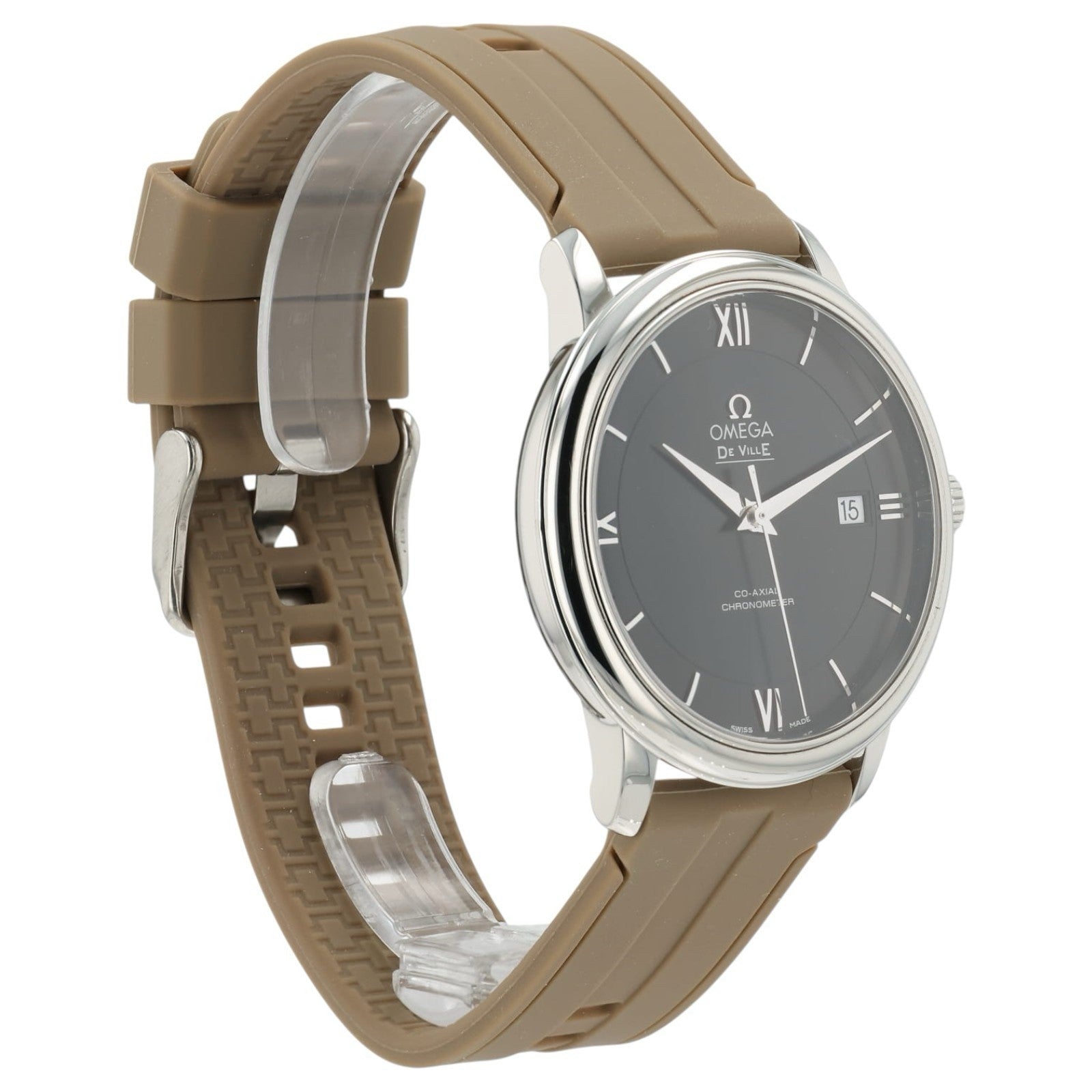 Omega DeVille Black Dial Steel 39.5mm Automatic Men’s Watch 424.13.40.20.01.001