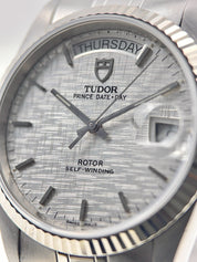 Tudor Prince Day & Date Stainless Steel 36mm Linen Automatic Men’s Watch 76214