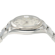 Rolex Date Silver Roman Dial Stainless Steel 34mm Automatic Watch 115234