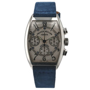 Franck Muller Cintree Curvex Steel Silver Dial 35mm Automatic Men’s Watch 7850CC