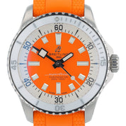 Breitling Superocean Stainless Steel Orange Dial 36mm Unisex Watch A17377