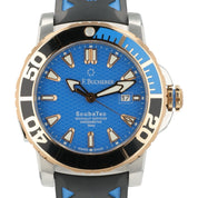 Carl F Bucherer Patravi Scuba Tec Blue Dial 18k Gold & Steel 44.6mm 10632.24