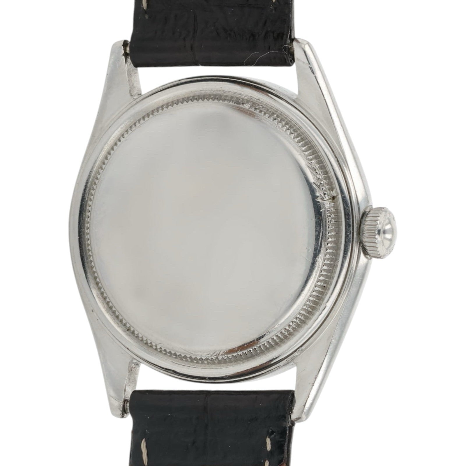 Rolex Oyster Varini Locarno Silver Dial Steel 34mm Manual Wind Unisex Watch 4377