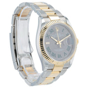 NEW 2025 Rolex Datejust Wimbledon Gold & Steel Gray Dial 36mm Men's Watch 126233