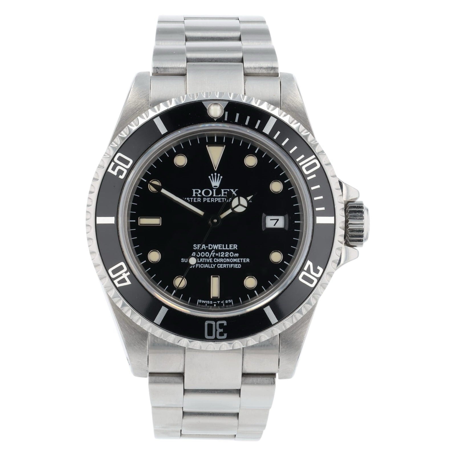 Rolex Sea-Dweller Stainless Steel Black Dial 40mm Automatic Men’s Watch 16600