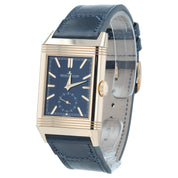 JLC Reverso Duoface Silver & Blue Dial Steel 47x28mm Manual Wind Mens Q3982590