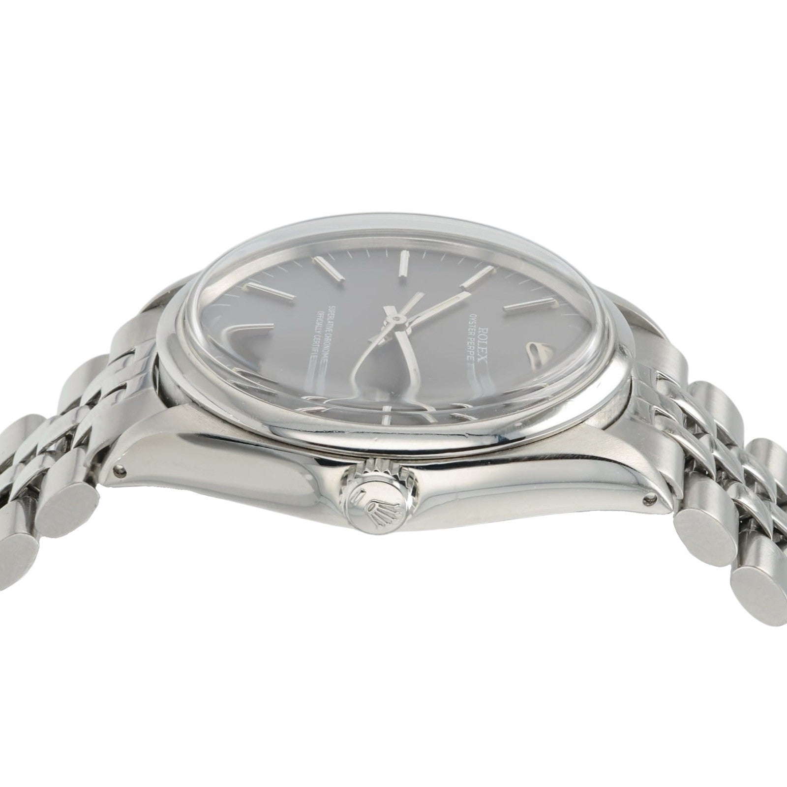 Rolex OP Gray Dial Stainless Steel 34mm Automatic Movement Men’s Watch 1002