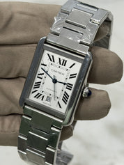 Cartier Tank Solo XL 3515 Stainless Steel 31mm Automatic Mens Watch W5200028